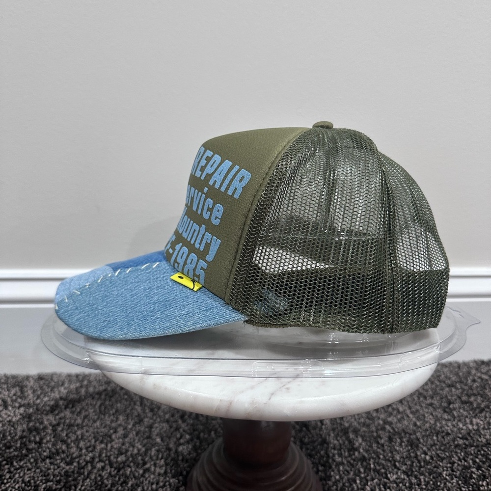 Kapital Kountry Denim Repair Service Green / Blue Trucker 2022 - Picture 4 of 11